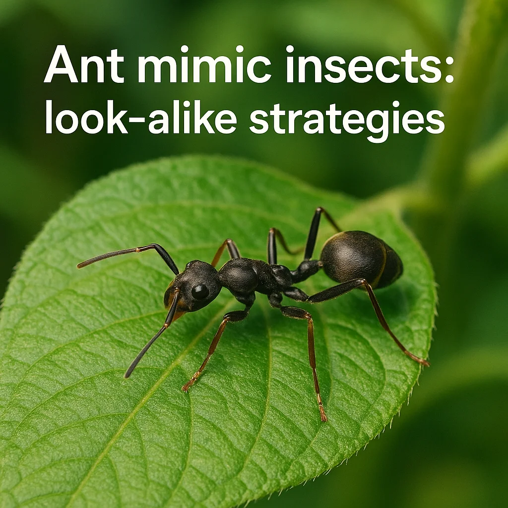 Ant mimic insects: look-alike strategies
