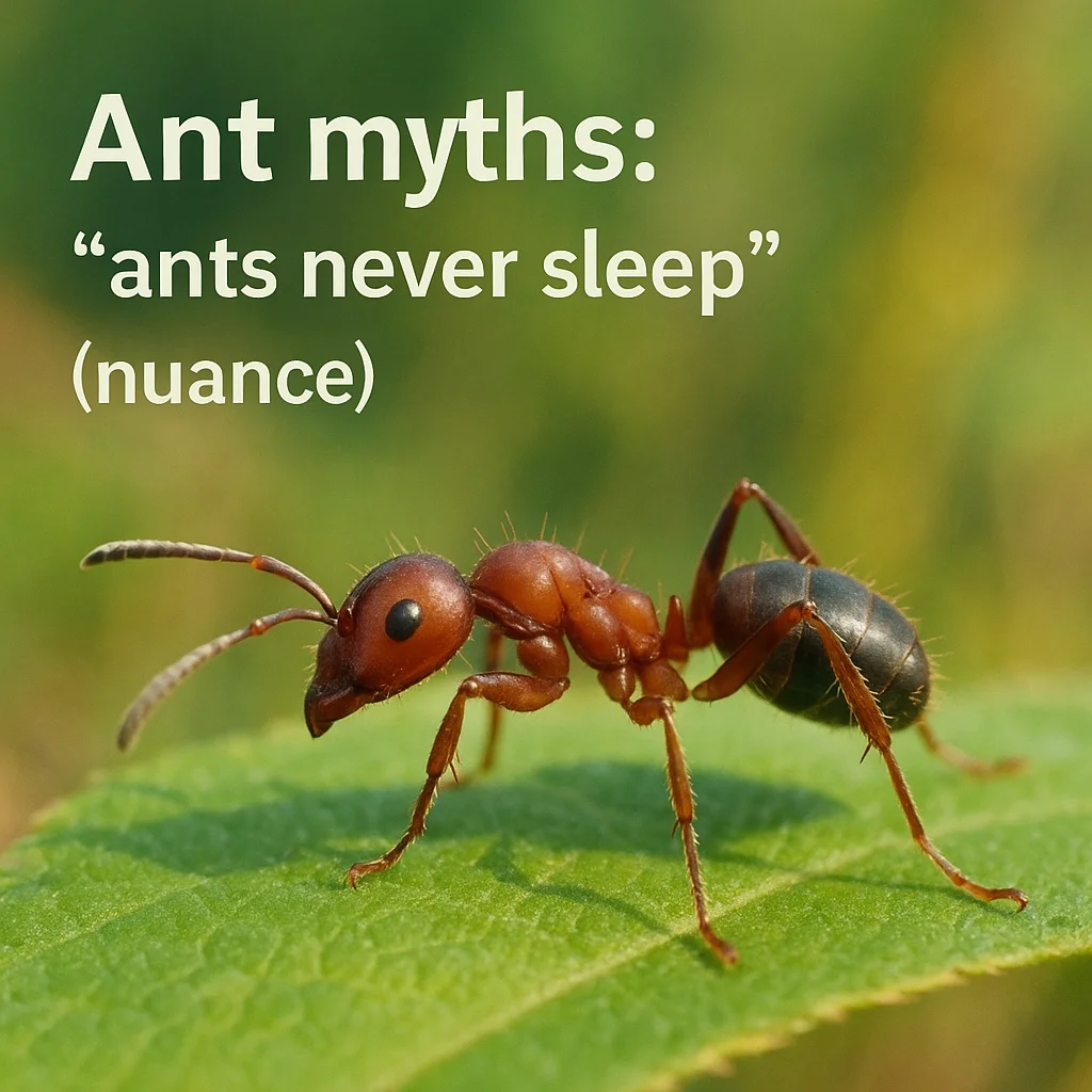 Ant myths: “ants never sleep” (nuance)