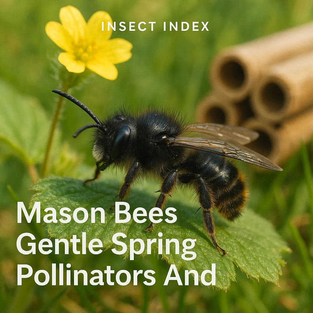 Mason Bees Gentle Spring Pollinators And Nesting Tubes