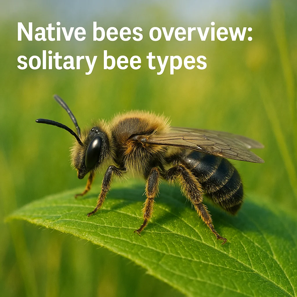 Native bees overview: solitary bee types
