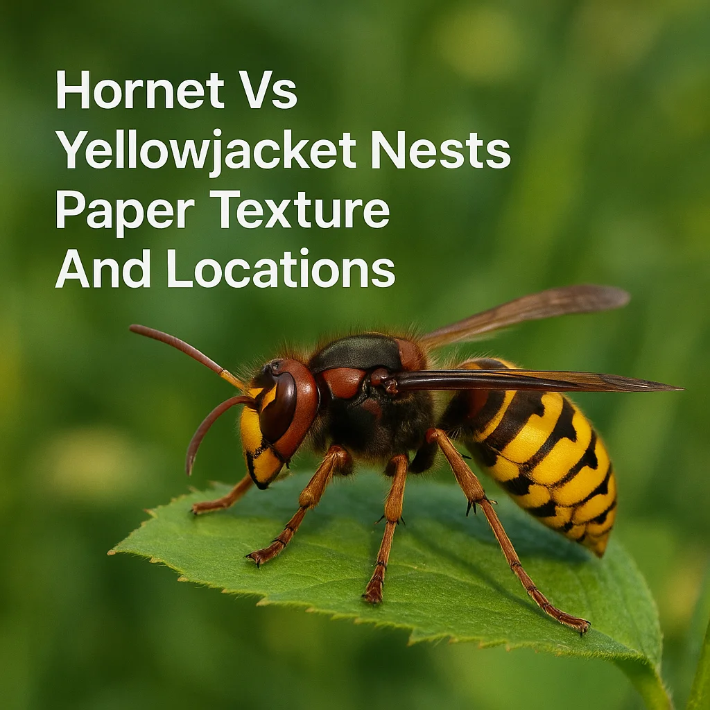 Hornet Vs Yellowjacket Nests Paper Texture And Locations