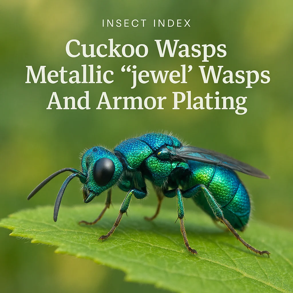 Cuckoo Wasps Metallic ‘jewel' Wasps And Armor Plating