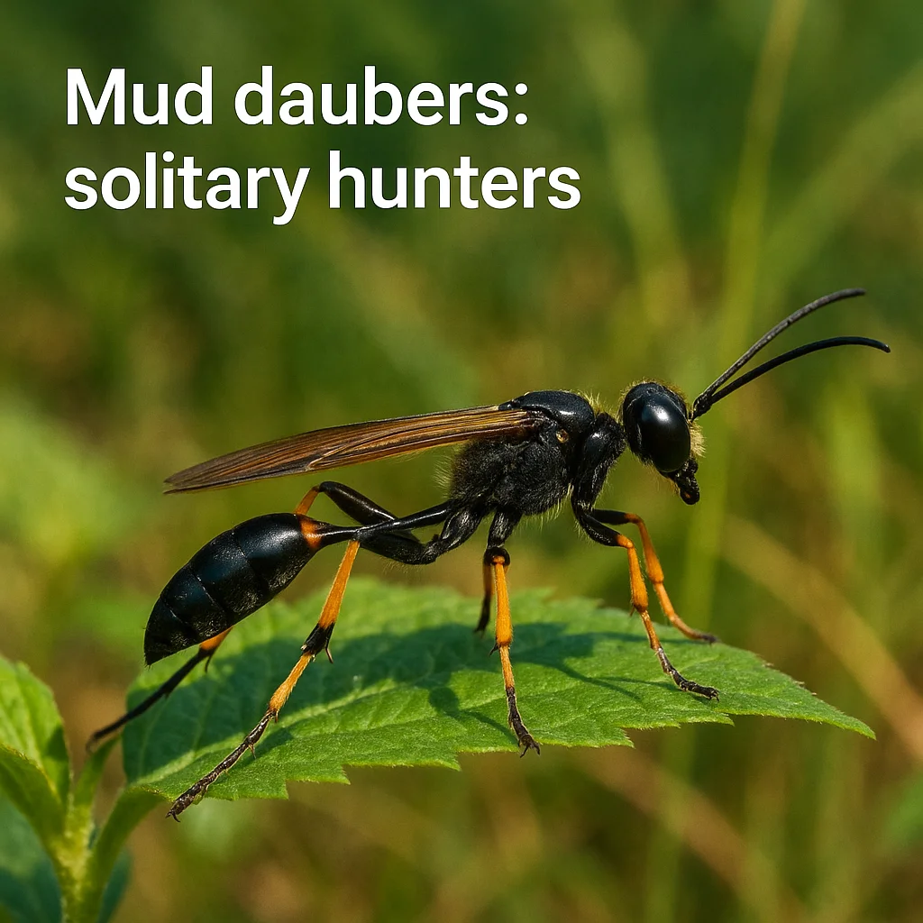 Mud daubers: solitary hunters