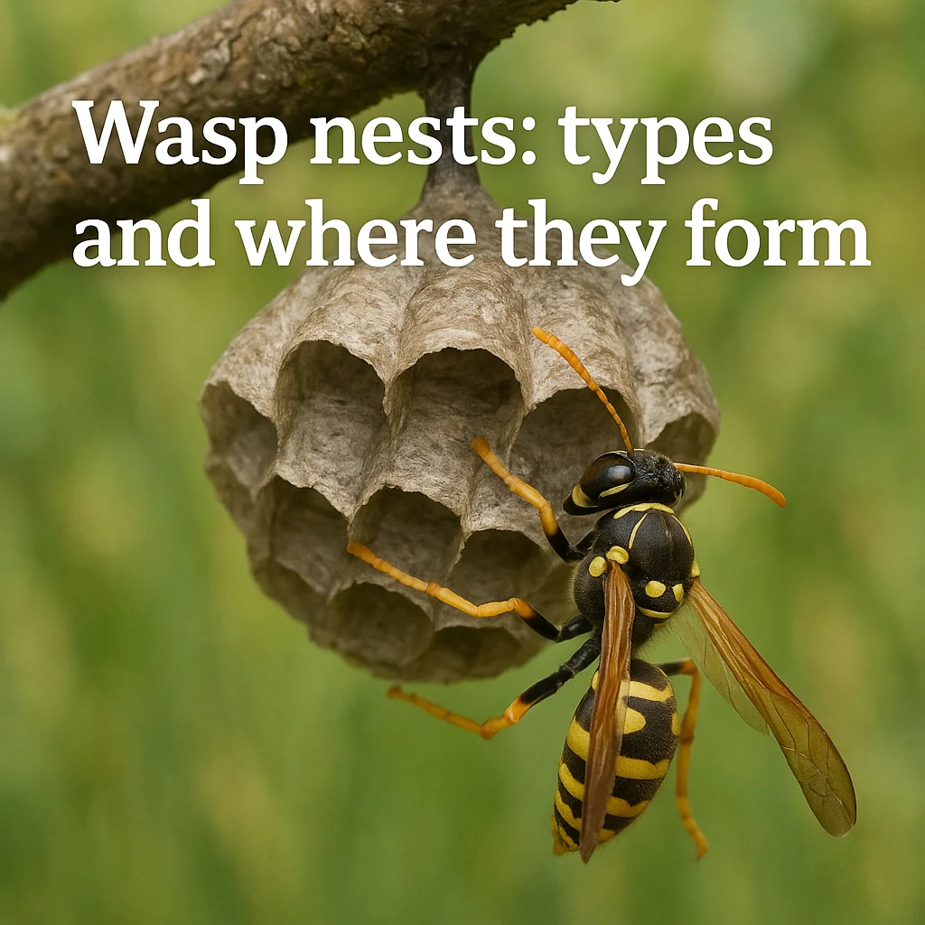 Wasp nests: types and where they form