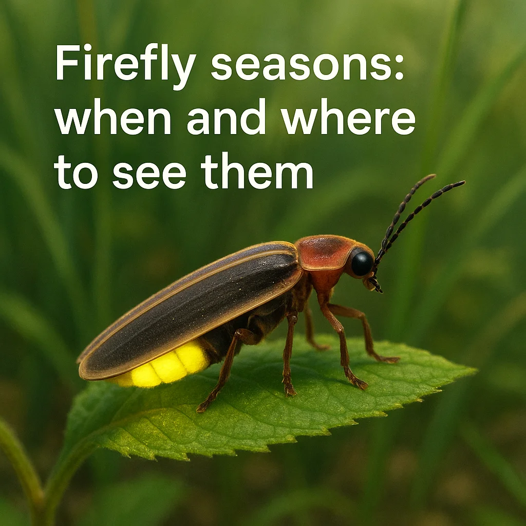Firefly seasons: when and where to see them