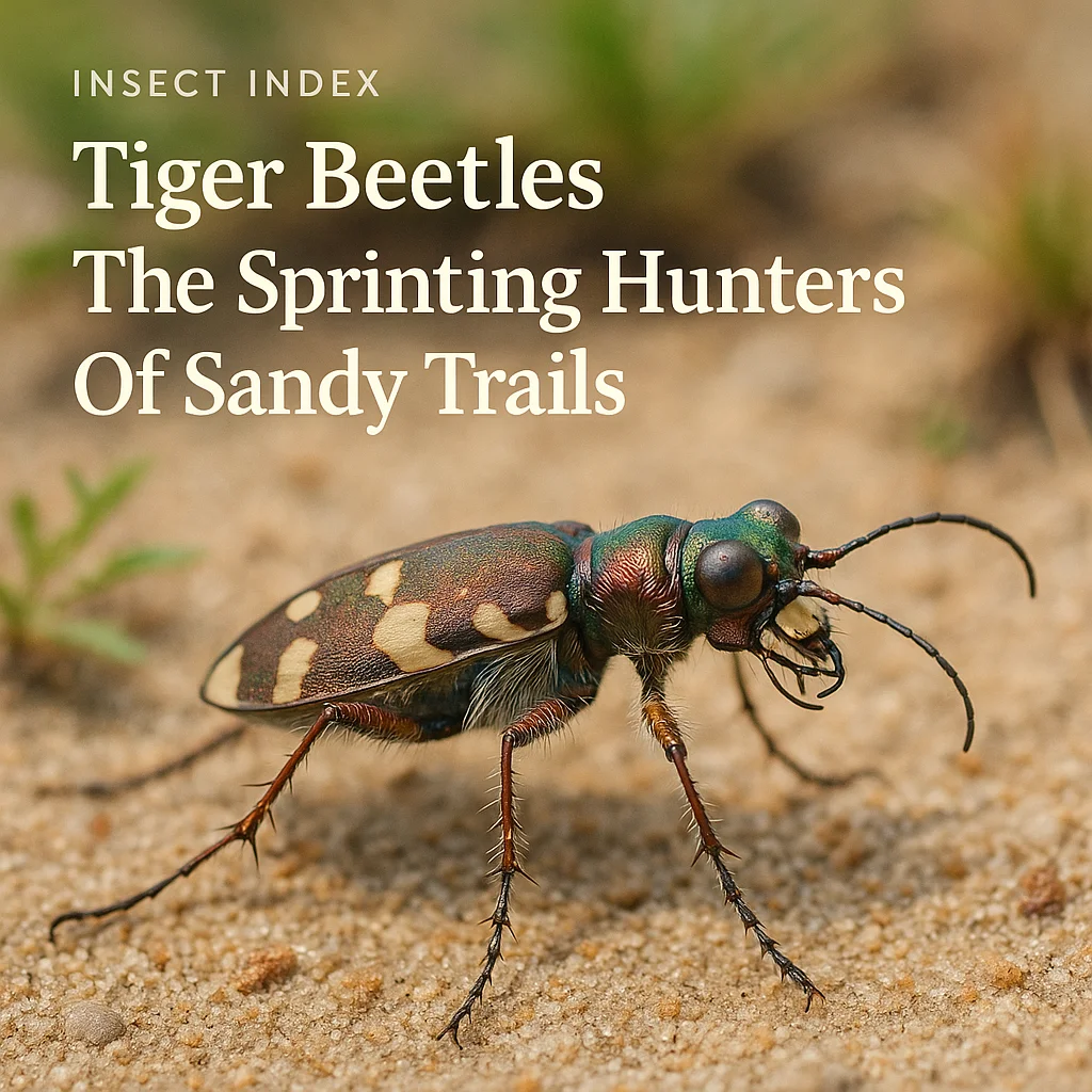 Tiger Beetles The Sprinting Hunters Of Sandy Trails