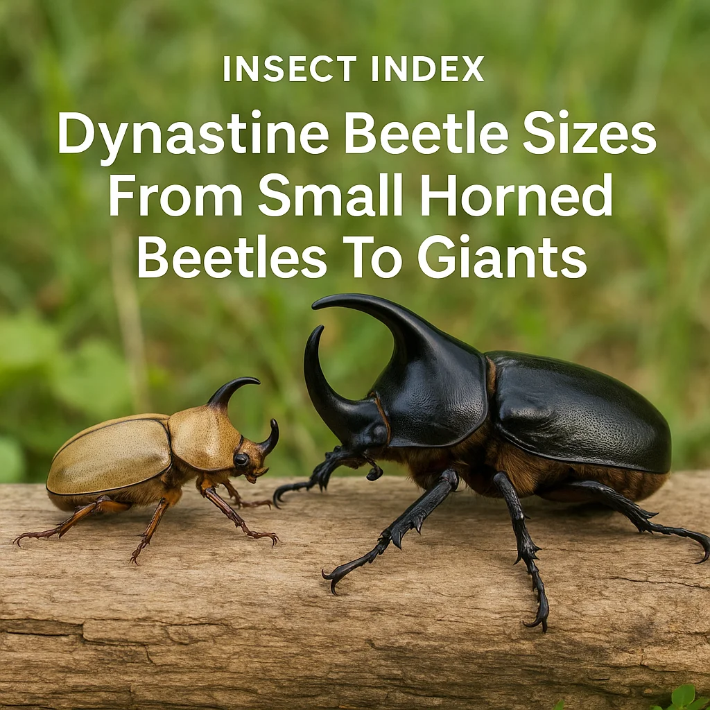 Dynastine Beetle Sizes From Small Horned Beetles To Giants