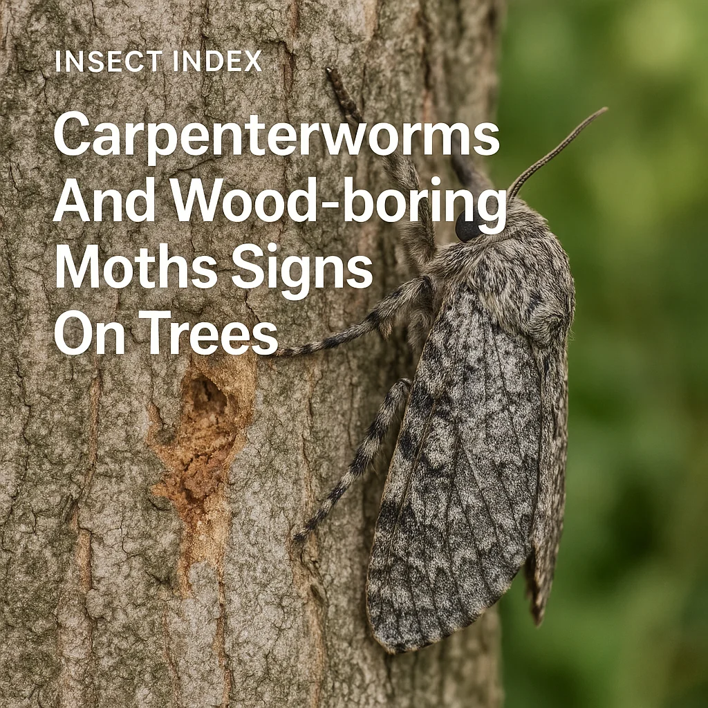 Carpenterworms And Wood-boring Moths Signs On Trees