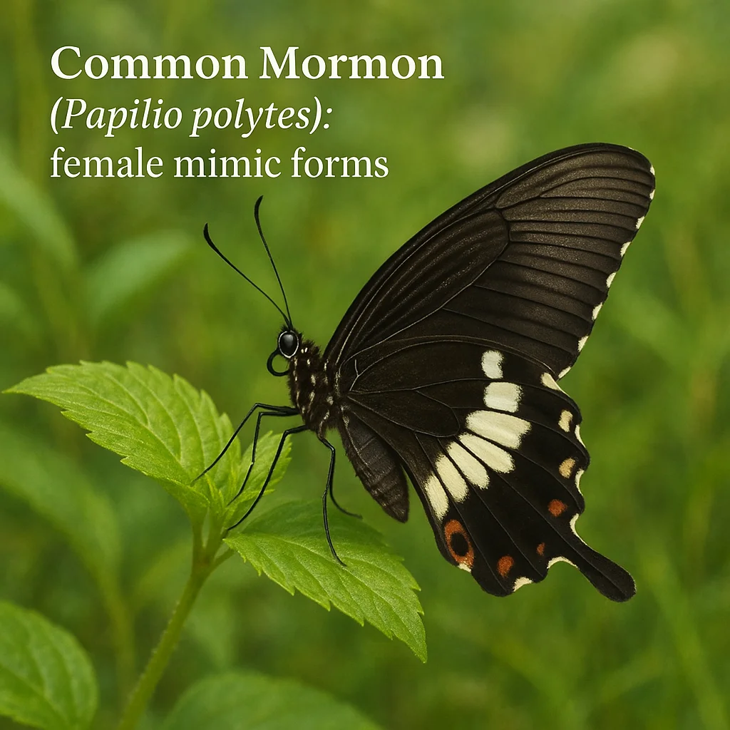 Common Mormon (Papilio polytes): female mimic forms