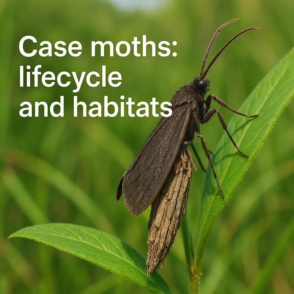 Case moths: lifecycle and habitats
