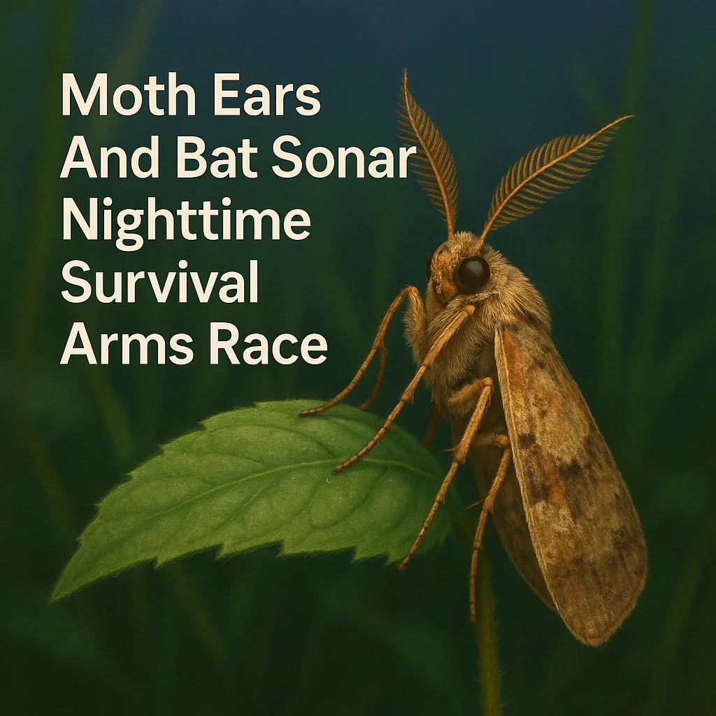 Moth Ears And Bat Sonar Nighttime Survival Arms Race