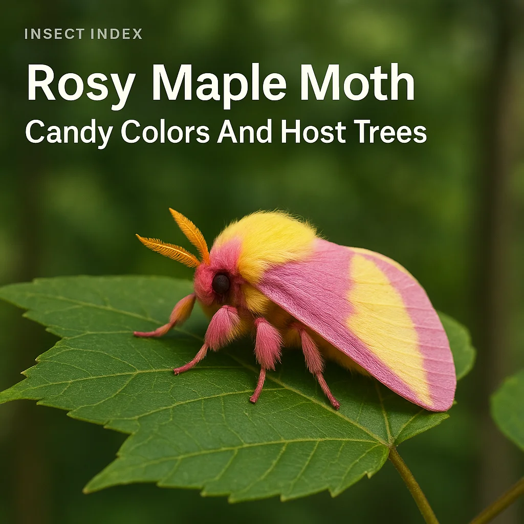 Rosy Maple Moth Candy Colors And Host Trees