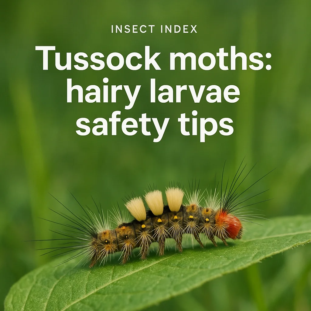 Tussock moths: hairy larvae safety tips