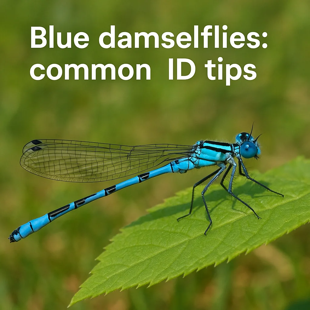 Blue damselflies: common ID tips