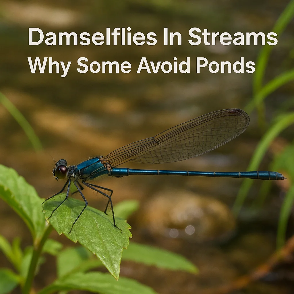 Damselflies In Streams Why Some Avoid Ponds