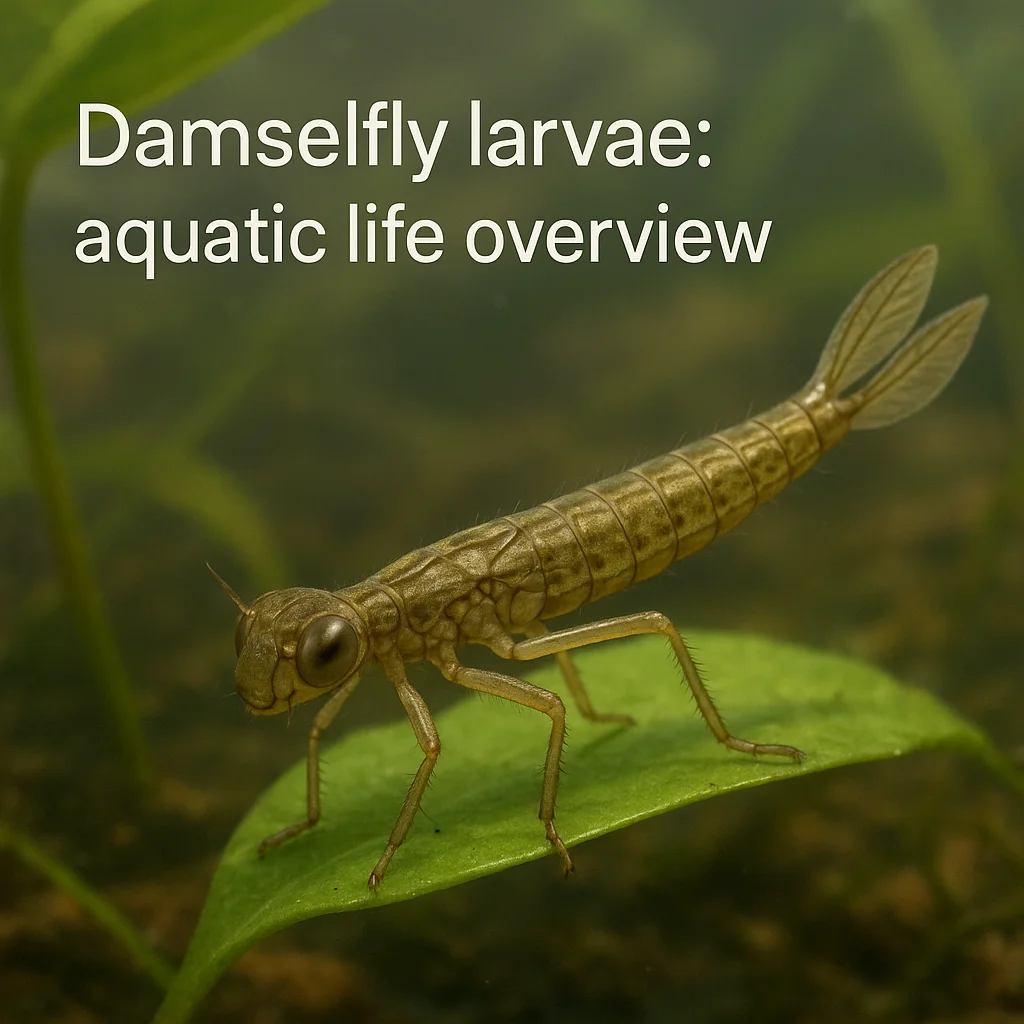 Damselfly larvae: aquatic life overview