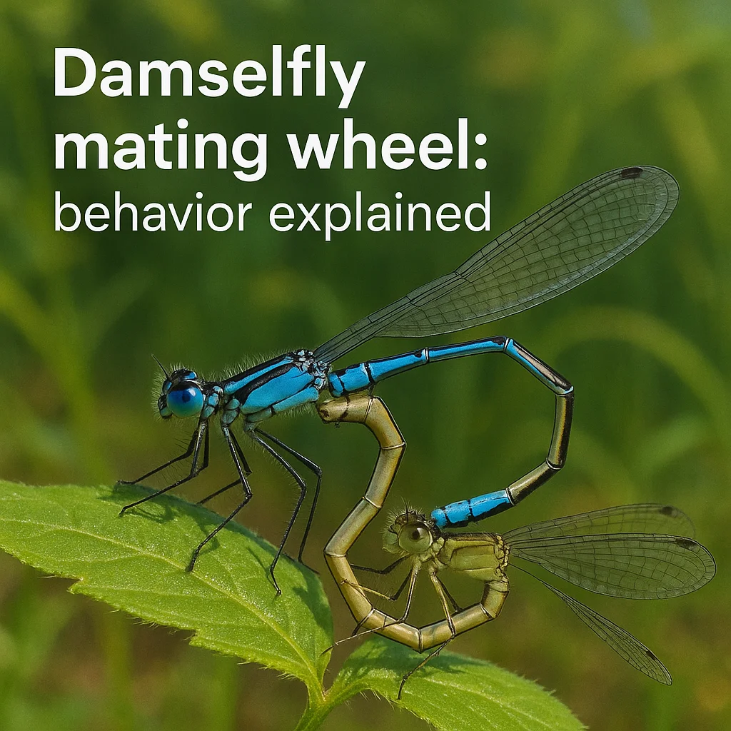 Damselfly mating wheel: behavior explained