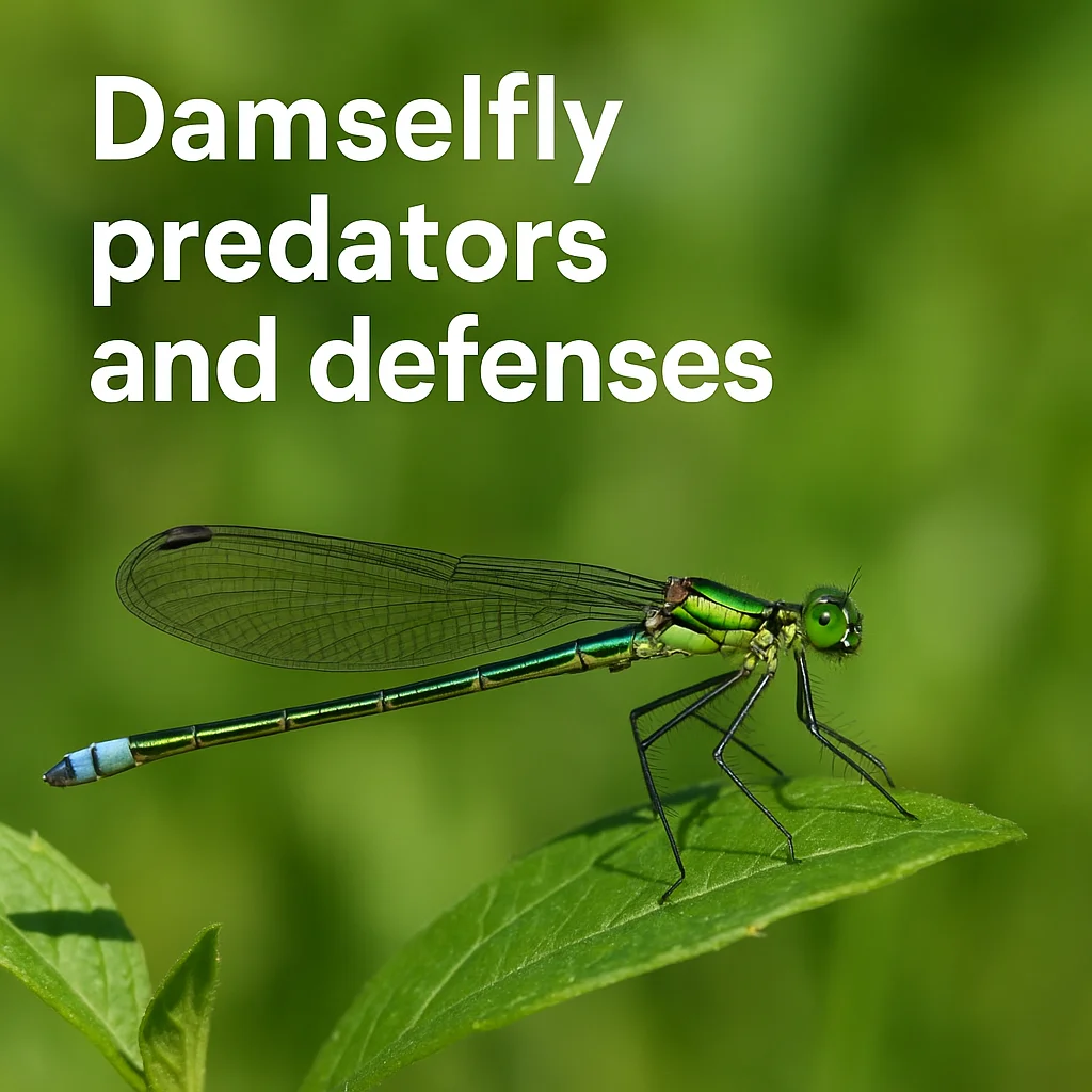 Damselfly predators and defenses
