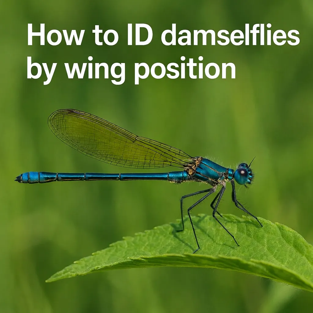 How to ID damselflies by wing position
