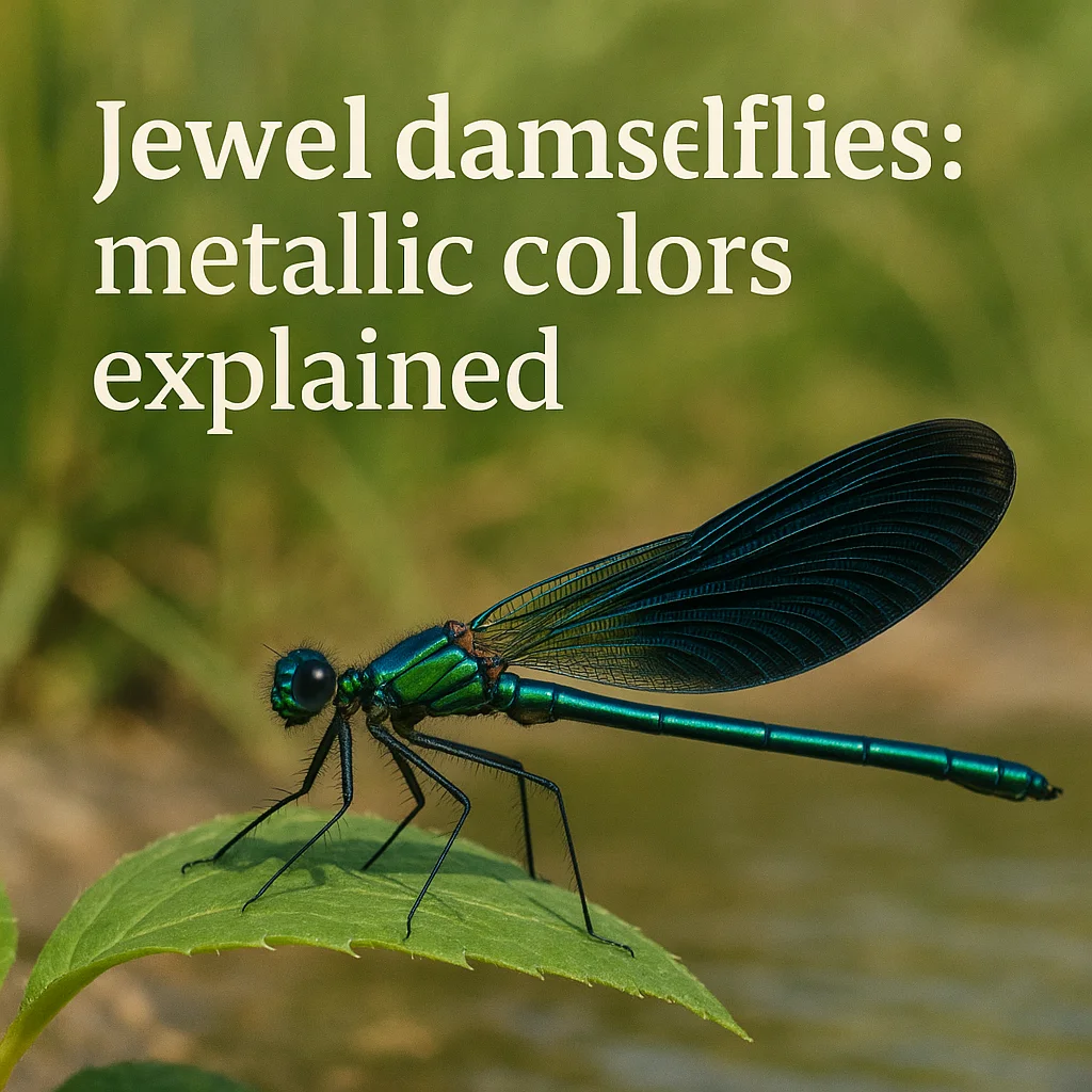 Jewel damselflies: metallic colors explained