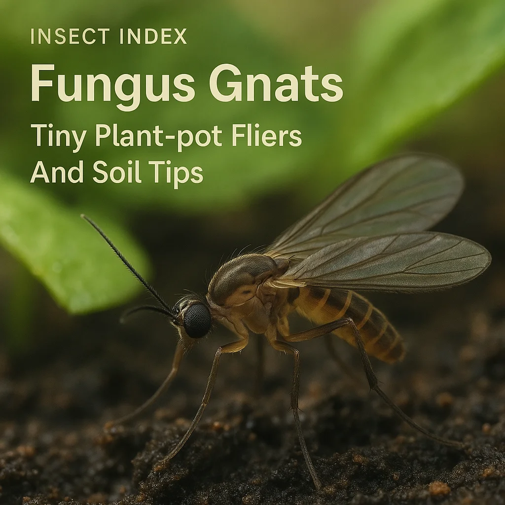 Fungus Gnats Tiny Plant-pot Fliers And Soil Tips