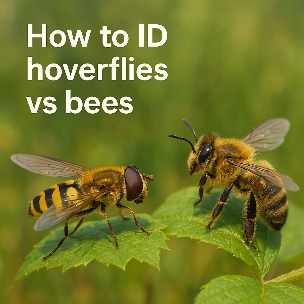 How to ID hoverflies vs bees