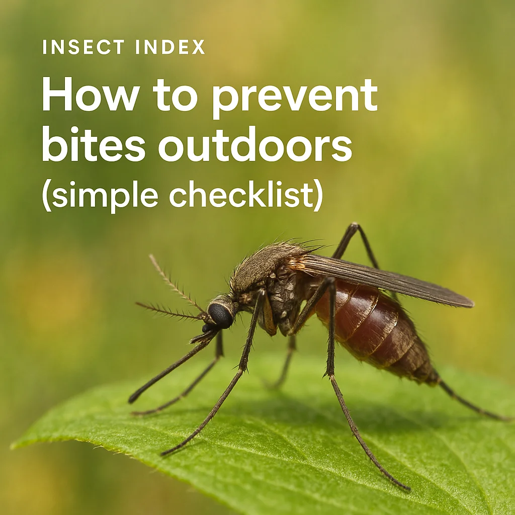 How to prevent bites outdoors (simple checklist)