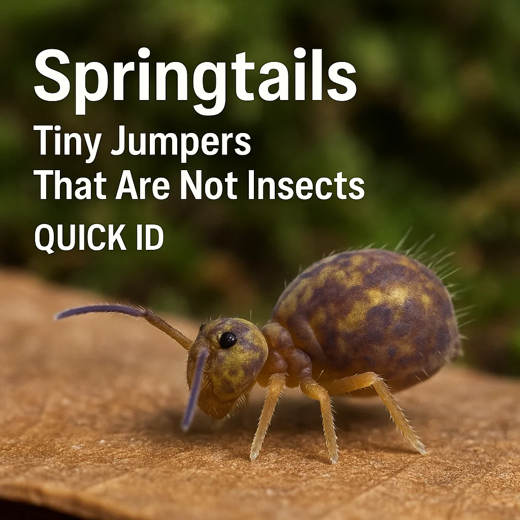 Springtails Tiny Jumpers That Are Not Insects Quick ID