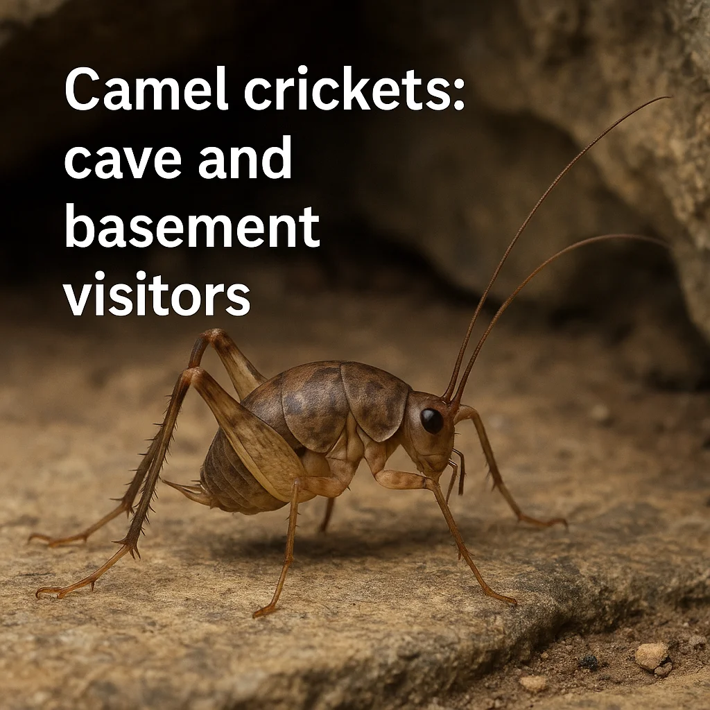 Camel crickets: cave and basement visitors