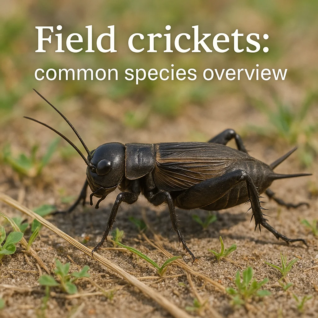 Field crickets: common species overview