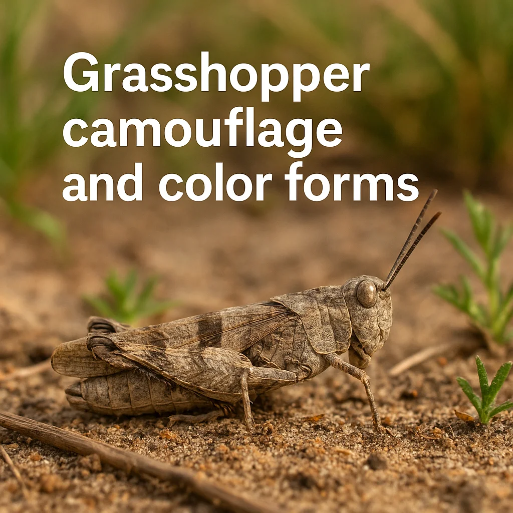 Grasshopper camouflage and color forms