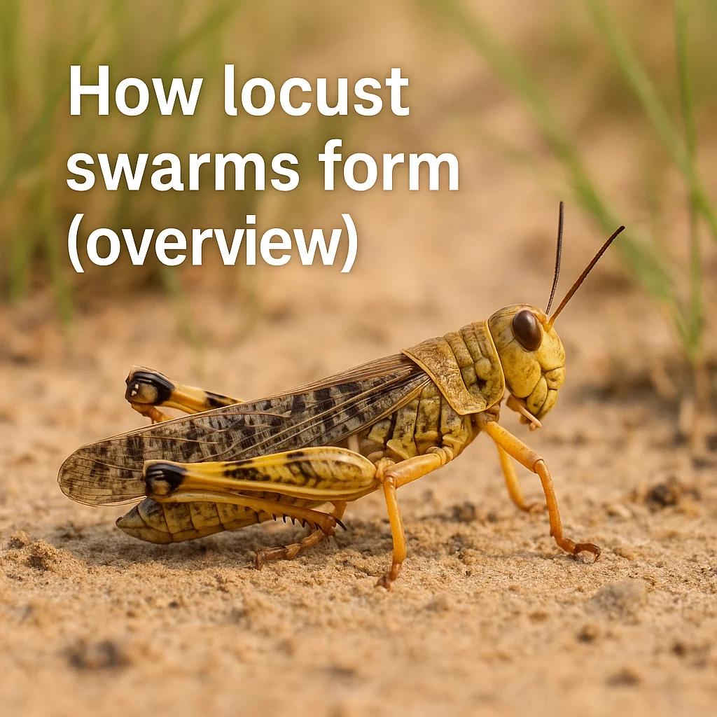 How locust swarms form (overview)