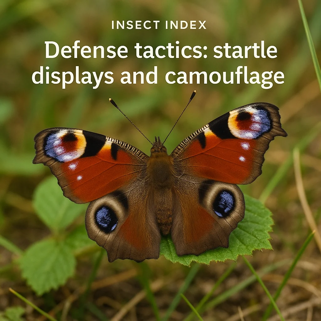 Defense tactics: startle displays and camouflage