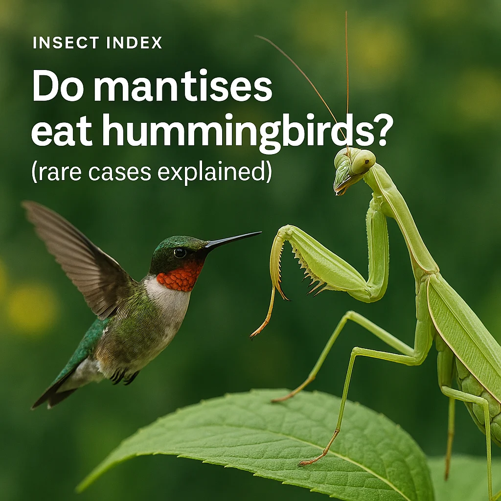 Do mantises eat hummingbirds? (rare cases explained)