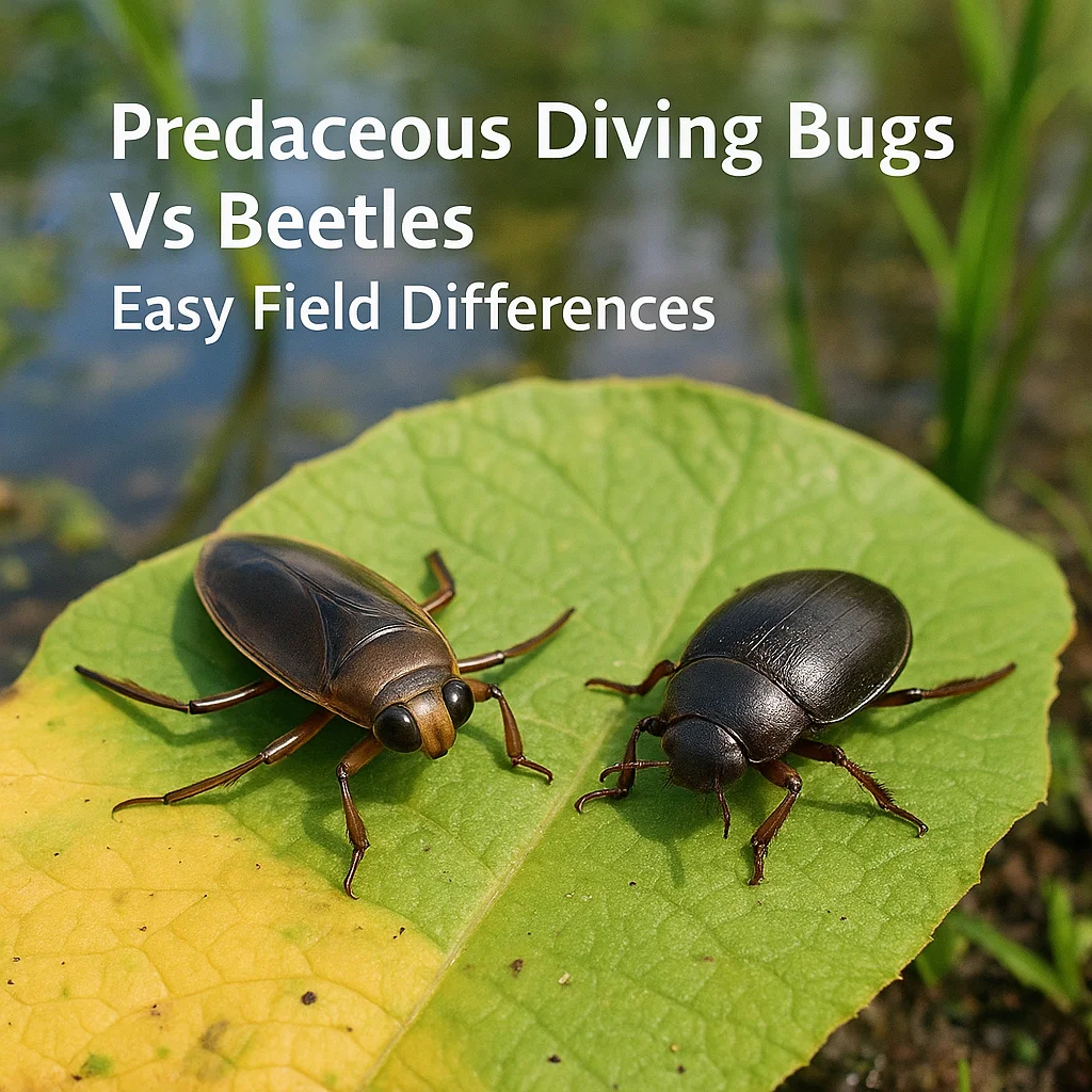 Predaceous Diving Bugs Vs Beetles Easy Field Differences
